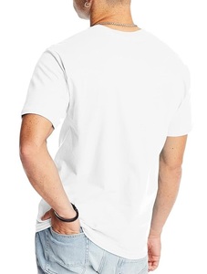 Haute qualité hommes luxe personnalisé lourd 100% coton manches courtes surdimensionné boîte T-Shirt blanc col montant été extérieur Boxy t-shirt - Product Image 3