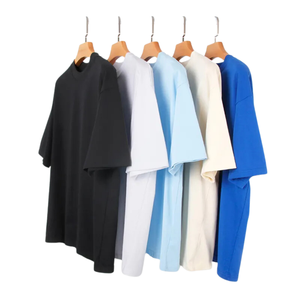 เสื้อยืดผู้ชายทรงหลวมสะพายไหล่ทรงหลวมพิมพ์ลายเสื้อยืดผ้าฝ้าย100% ดีไซน์ตามสั่ง - Product Image 1