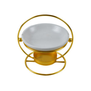 เครื่องเผาธูปโลหะสำหรับตกแต่งโต๊ะพร้อมชุดเครื่องหอมตกแต่งสีทองดีไซน์ใหม่ - Product Image 4