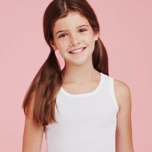 3 piezas de ropa interior de algodón para niñas Top hombro estrecho suave y transpirable cómodo ajuste Ellepi - Product Image 2