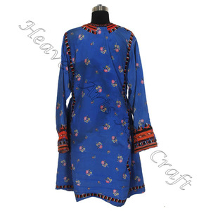 BDR075 Vintage fait à la main traditionnel Balochi robe Vintage bohème du fournisseur indien Vintage broderie à la main bohème - Product Image 4