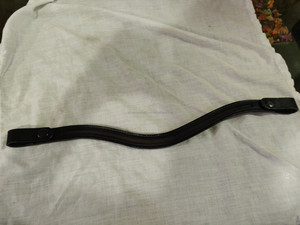 Bande de front de cheval en cuir de canal vide fait à la main de qualité supérieure avec bouton-pression personnalisé pour la fermeture de boucle - Product Image 6