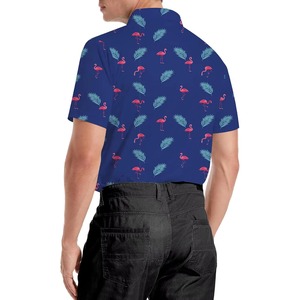 Polos populares para hombre, camisetas polo de talla grande con estampado de letras lavadas y logotipo personalizado para hombre - Product Image 3