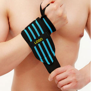 Bracelet de sport respirant personnalisé avec logo, bandeau en nylon doux pour la musculation, l'entraînement physique, soutien du poignet en coton - Product Image 3