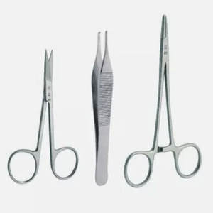 3 PC ESTUDIANTE SUTURA QUIRÚRGICA PACK SET KIT INSTRUMENTOS - Product Image 1