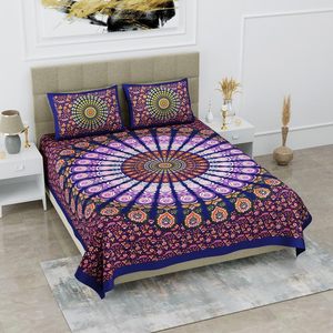 Tapiz de Mandala indio, colcha colgante de pared Hippie, edredón, funda de edredón, colcha de sábana plana y 2 fundas de almohada a juego - Product Image 5