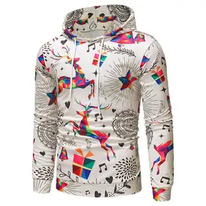 2022 New Arrival 3D all over print hoodie Pullover 100% Polyester Bleached Sublimation Hoodies for men