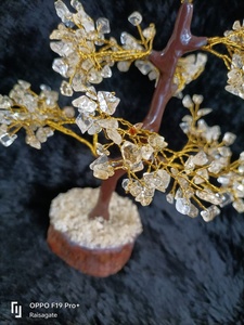 Vente en gros de quartz naturel transparent en forme d'arbre, 300 perles, pierres précieuses faites à la main, décoration Feng Shui pour la maison, décoration intérieure - Product Image 6