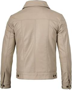 High Quality Breathable Solid Knitted Leather <b>Shirt</b> with Customized Logo High Street Style Casual <b>Shirts</b> for <b>Men</b> - Product Image 5