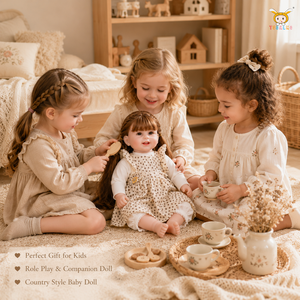 Bambola Reborn Realistica TUSALMO Personalizzabile da 22 Pollici, Bianca, per Bambine, con Capelli Lisci Lunghi, Vestiti Personalizzabili, Confezione OEM ODM - Product Image 5