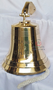 Campana de barco náutico Vintage, artesanía de latón de alta calidad para colgar en la puerta, campana de Metal antiguo para decoración de Pascua, campana de Navidad - Product Image 6