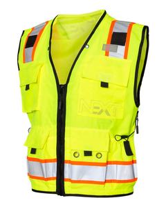 เสื้อกั๊กสำหรับนักสำรวจมืออาชีพทำจากโพลีเอสเตอร์สีสะท้อนแสงชุดทำงานสำหรับฤดูหนาว - Product Image 3