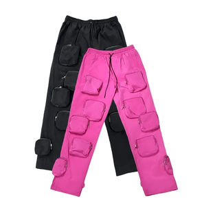 Custom <b>Men's</b> for Puff Print Streetwear Jogger Fleece Cotton Sweat Pants Stacked Flare <b>Trousers</b> - Product Image 1