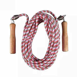 Cuerda de saltar Unisex de goma metálica de alto rendimiento, equipo de Fitness, mango de madera, cuerda de saltar de velocidad - Product Image 3