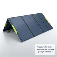Panneau solaire portable 300W, chargeur solaire MONO pliable haute efficacité IP67 étanche pour camping-car et station d'alimentation