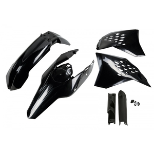 Kit di plastica nera completa per KTM EXC-F 450 accessori per motocicli 2009-2011 - Product Image 1