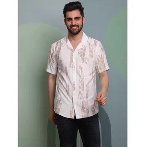 เสื้อยืดพิมพ์ลายคาร์บอนทันสมัยสำหรับผู้ชายดีไซน์เฉพาะทรงโอเวอร์ไซส์ย้อมสีจากอินเดีย - Product Image 1