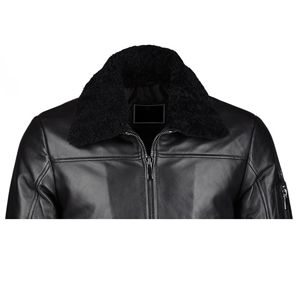 Chaqueta de Invierno Original de Piel de Oveja para Hombre, Cuello Alto, Impermeable, Diseño Moderno, OEM, Alta Calidad, Personalizable y Elegante - Product Image 4
