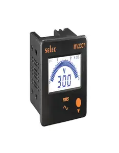 Voltmètre numérique Selec avec écran LCD, représentation graphique à barres MV2307-230V-CE