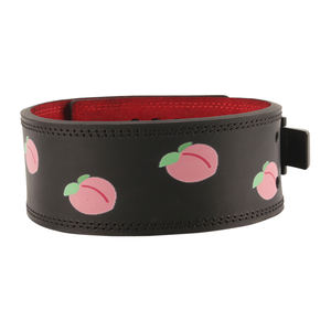 Ceinture de levier d'haltérophilie en cuir imprimée sur mesure 13mm 10mm Support dorsal de gymnastique Logo de fitness d'haltérophilie sportive sublimée - Product Image 2