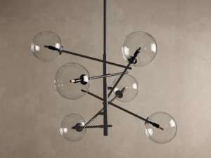 <span class=keywords><strong>Lampadario</strong></span> a Sfera di Vetro, Illuminazione Decorativa per Casa, Salone, Villa, Ristorante, Camera da Letto - Product Image 5