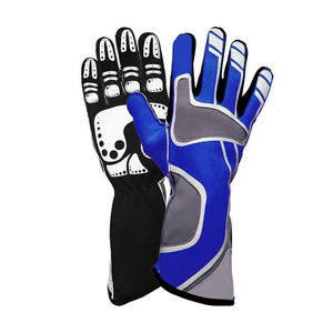 Custom Full Finger Car Racing Gloves Black White Panelled Non <b>Slip</b> Breathable Motorcycle Riding Sports Gloves OEM - Product Image 6