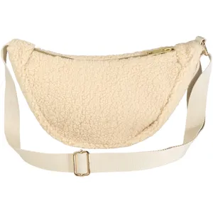 Borsa a Tracolla Ecologica Promozionale in Sherpa Riciclato a Forma di Orso - Product Image 4