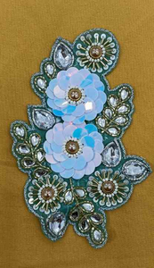 แพทช์ปักลายนกอินทรีของนักออกแบบประดับด้วยลูกปัดและเลื่อมระดับพรีเมียมช่วยเพิ่มเครื่องประดับเสื้อแจ็คเก็ตจากอินเดีย - Product Image 5