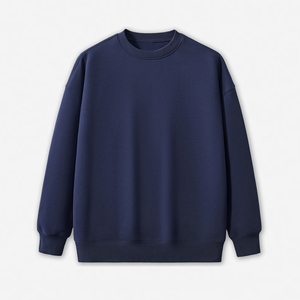 Sweatshirts unisexes 100% coton avec broderie personnalisée, respirants, col rond, manches longues, streetwear décontracté à l'avant - Product Image 6