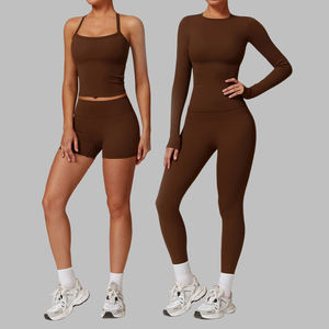 Conjuntos de Yoga de Dos Piezas al por Mayor para Mujer, Logotipo Personalizado, Ropa Deportiva para Gimnasio y Entrenamiento, Conjunto Deportivo para Fitness - Product Image 6