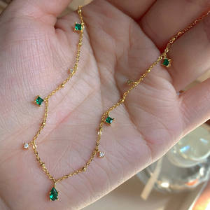 Wholesale Christian Classic Party <b>Small</b> Minimalist 925 Sterling Silver Dainty Womens Heart Shape Zircon Charm <b>Necklaces</b> - Product Image 3