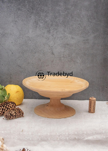 Soporte de pastel de madera hecho a mano de lujo para servir postres de fiesta de boda elegante y Decoración de mesa Tradebyd - Product Image 5