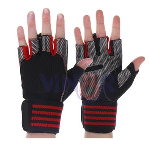 Guantes de Gimnasio de Cuero y Goma para Levantamiento de Pesas, Ejercicio, Fitness, Protección para Dominadas, Guantes para Colgar, Ejercicio Mejorado - Product Image 3