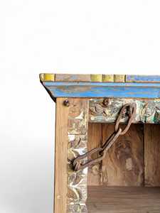 Étagère à livres en bois traditionnelle, étagère à livres vintage, élégance artisanale, salon, décoration à assortir - MOQ 1 conteneur uniquement - Product Image 3