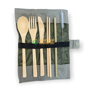 <b>Bamboo</b> Design <b>Cutlery</b> <b>Set</b>/Wooden <b>Cutlery</b> <b>Set</b> <b>Bamboo</b> with case Customized Design Logo and Size Made in Vietnam - Product Image 1