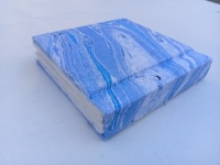Diario de papel hecho a mano, libreta de papel hecha a mano, diario hecho a mano, cubierta estampada