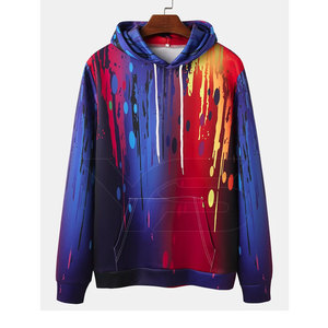 Sudadera con capucha cómoda de estilo de invierno para hombre OEM, diseño personalizado con impresión digital, cuello con capucha de patrón sólido a la moda - Product Image 1