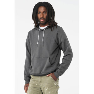 Premium Unisex Pullover Hoodie 100% algodón suave mezcla de lana patrón impreso con cuentas liso teñido hombre esponja polar invierno - Product Image 2