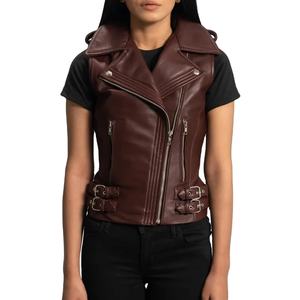 Chaleco de Cuero de Moda de Invierno para Mujer, Chaleco con Cinturón, Prenda Exterior para Damas, Chaleco de Cuero Estilo Vaquero en Venta 2026 - Product Image 1