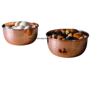 ชามทองแดงสำหรับตกแต่งที่สมบูรณ์แบบสำหรับ dips ถั่วและขนมหวานในหลายขนาดและการออกแบบมีจำหน่ายในราคาขายส่ง - Product Image 1