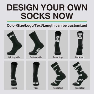 ถุงเท้ากีฬาผ้าฝ้ายระบายอากาศมีตราสินค้าตามสั่งถุงเท้ายาวถึงข้อเท้าพร้อมโลโก้ที่ด้านล่างสำหรับใส่เล่นกีฬาจำนวนมาก - Product Image 3