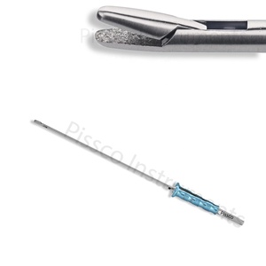 Micros Resano Forceps Instruments de chirurgie cardiaque à bout droit atraumatique avec serrure, tige de 5mm, longueur de travail de 28cm, poignée ronde - Product Image 3