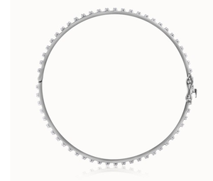 Elegante pulsera de diamantes de oro blanco de 1.447 quilates con piedras naturales certificadas IGI para compromiso y ocasiones especiales - Product Image 2