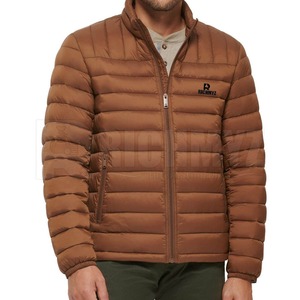 Blouson d'hiver personnalisé 2026 – Nouveauté en gros – Blousons matelassés en nylon coupe-vent et imperméables avec fermeture éclair et logo frontal – En promotion - Product Image 1