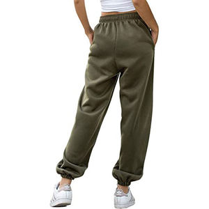 Casual Pants for <b>Women</b> Loose Fit <b>Women</b> Cinch Bottom Sweatpants Heavy Weight Thick Warm <b>Fleece</b> Baggy <b>Joggers</b> Pants With Pockets - Product Image 2