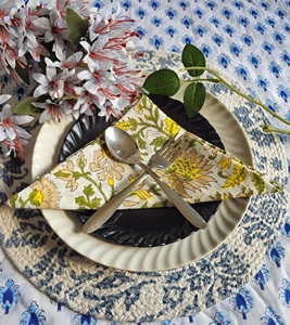 Vente en gros 100% serviettes de table en tissu de coton cadeau d'hôtesse pour décor de cuisine minimaliste différentes serviettes de table florales - Product Image 2