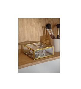 กล่องเครื่องประดับแก้วโลหะที่ประณีตด้วยงานฝีมือที่หรูหราและมีรายละเอียดที่ดีสำหรับของที่ระลึกและสินค้าที่มีค่า - Product Image 1