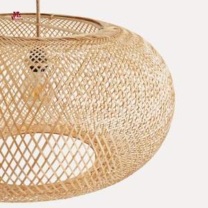 Hot Items <b>LED</b> Bamboo Rattan Pendant <b>Light</b> with Natural Bamboo Shade for Home Office Kitchen & Hotel <b>Decoration</b> - Product Image 3