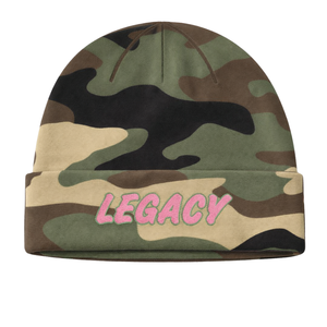 Gorro de Punto Camo Legacy, Hermandad Griega, Color Rosa y Verde, para Mujer, Invierno, Ropa de Hermandad Universitaria - Product Image 3