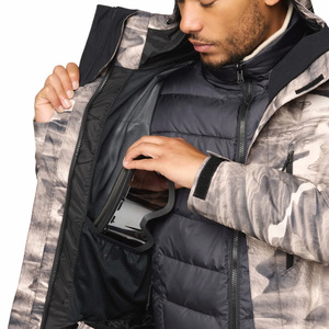 OEM Custom Designed Men's Ski Jacket Breathable Fit Waterproof Shell Windproof Zipper Logo Printing Private Label Branding - Product Image 4